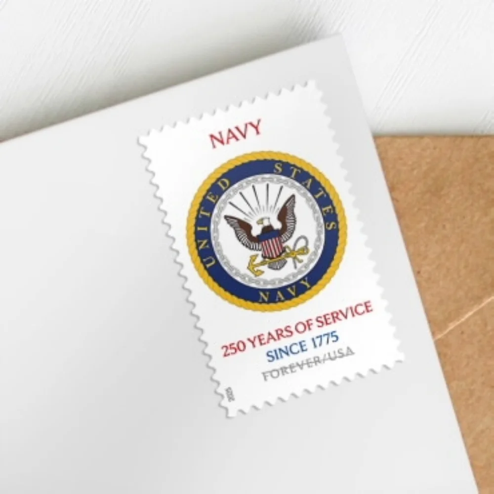 100 U.S. Navy USN 250th USPS Stamps Military Postage‎ Stamp Army Marines